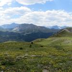 schönes Breitbildfoto auf die Engadiner Bergwelt. Bei Breitbildfotos nach dem anklicken, immer noch auf Vollgrösse klicken