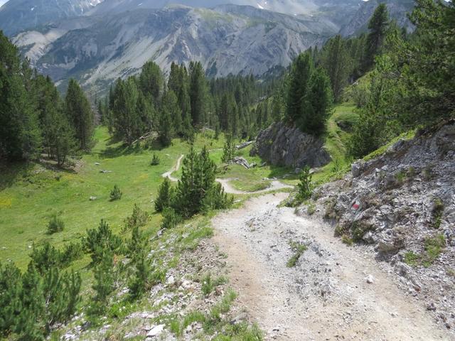 durch eine traumhaft schöne Berglandschaft...