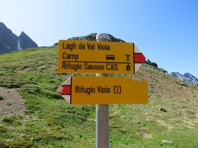 Wegweiser bei der Grenze