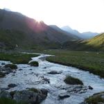 bei der Ebene Breites Wasser. Hier haben wir am Vortag eine Pause eingelegt