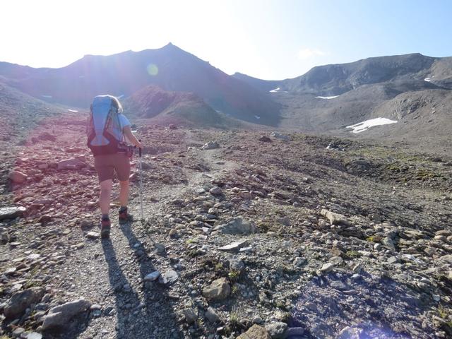 ...und wir wandern über Geröll und Schutt