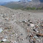 der Bergpfad ist meistens gut ersichtlich