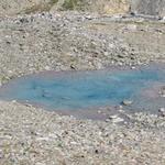 schon von weitem ist der kleine Bergsee bei Foppa Trida ersichtlich