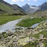 weiter am Futschölbach entlang, erreichen wir die Ebene Breites Wasser