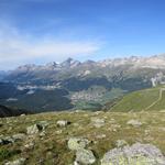 immer wieder bleiben wir stehen und blicken zurück zur Engadiner Seenplatte und zu den Albula-Alpen