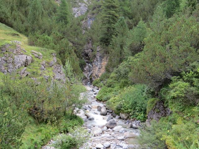 ...und überqueren bei Acla Veglia 1985 m.ü.M. wieder eine kleine Schlucht