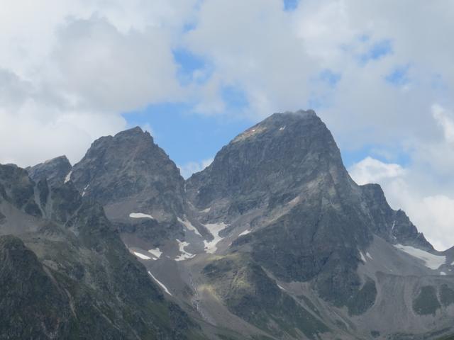 der grosse und kleine Piz Buin herangezoomt