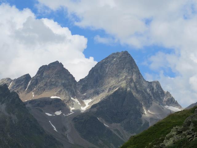 der grosse und kleine Piz Buin herangezoomt