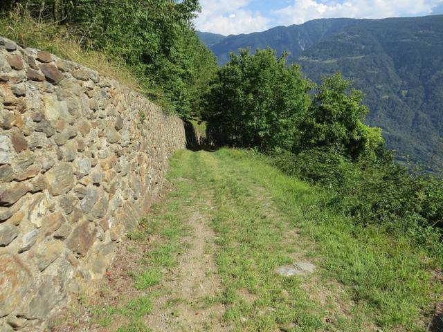 der Wanderweg ist wunderschön angelegt...