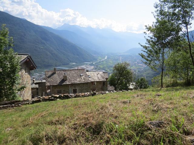 ...erreichen wir das hoch über Tirano liegende Roncaiola 802 m.ü.M.