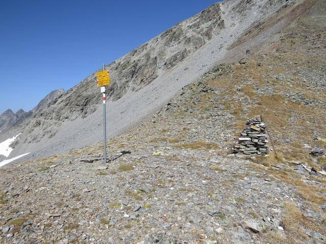 ...zur Fuorcla da Glims 2802 m.ü.M. die das Val Glims mit dem Val Sagliains verbindet