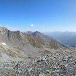 was für eine schöne Aussicht auf den Piz Linard mit Linard Pitschen und dahinter Piz Chapisun