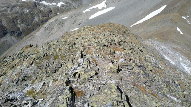 nach einer längeren Pause verlassen wir den Piz Glims...