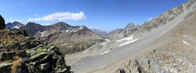 ...und die schöne Aussicht ins Val Sagliains, Vereinapass und das Vereinatal