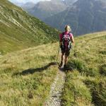 ...und wandern auf gleichem Weg wie am Morgen zurück nach Lavin