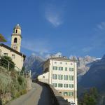 mit dem Postauto verlassen wir Soglio und werfen noch ein letzter Blick zurück