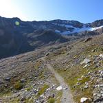 wir wandern weiter in südöstlicher Richtung zu Punkt 2651 m.ü.M.