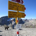 Wegweiser auf dem Piz Nair