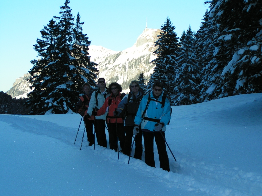 eine zufriedene Gruppe