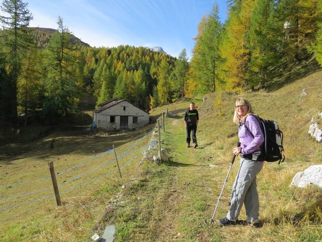 bei den Alphütten von Tegias