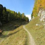 an einer Einsattelung oberhalb von Vaüglia 1937 m.ü.M....