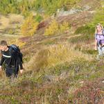 Alessandro und meine Maus geniessen das Wandern und die Aussicht
