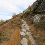 weiter aufwärts Richtung Gipfel Muott' Ota