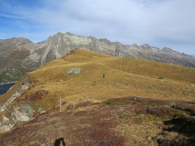 Blick zurück von wo wir gekommen sind