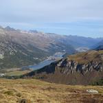der Blick reicht nun bis nach St.Moritz...