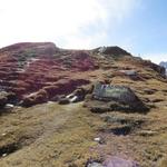 beim Gipfelaufbau des Muott' Ota