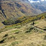 zu Beginn geht es erst leicht abwärts,...