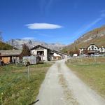 wir erreichen das Hotel Fex 1962 m.ü.M.