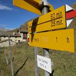 Wegweiser bei Fex-Curtins 1973 m.ü.M.