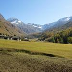 wir blicken zurück ins Talende mit dem gletschergeschmückten Gipfelkranz