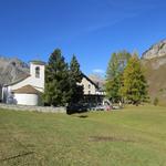 ...wo sich inmitten der üppigen Almwiesen einige Gasthöfe um ein sehenswertes Kirchlein scharen