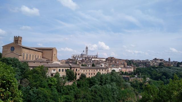 Blick auf das wunderschöne Siena