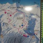 unsere Schneeschuhtour wird uns über den Tüfengrat nach Schönbiel und weiter nach Breitenfeld führen