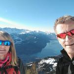 Erinnerungsfoto aufgenommen auf dem Tüfengrat