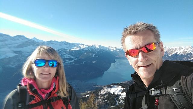 Erinnerungsfoto aufgenommen auf dem Tüfengrat