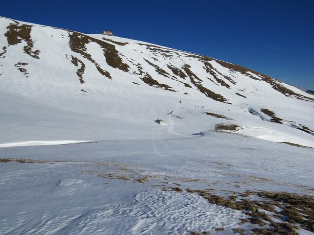 ...in einem grossen Bogen ostwärts über das Breitenfeld zu einer betonierten Wasserquelle