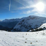 was für ein Panorama beim Abstieg. Schönes Breitbildfoto