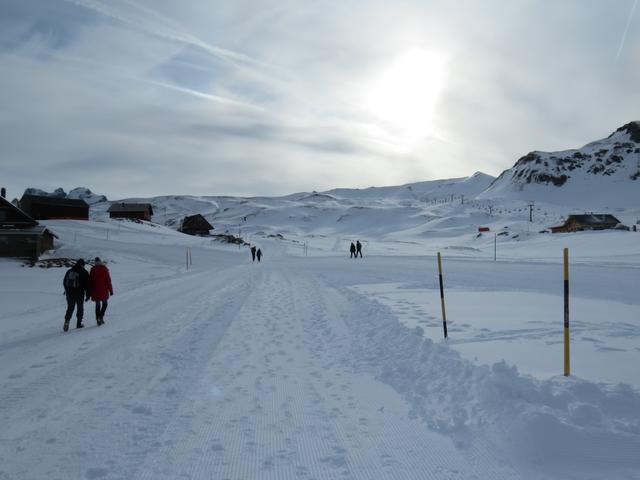 ...geht es nach Erzegg 1897 m.ü.M. zum Bärghuis-Frutt