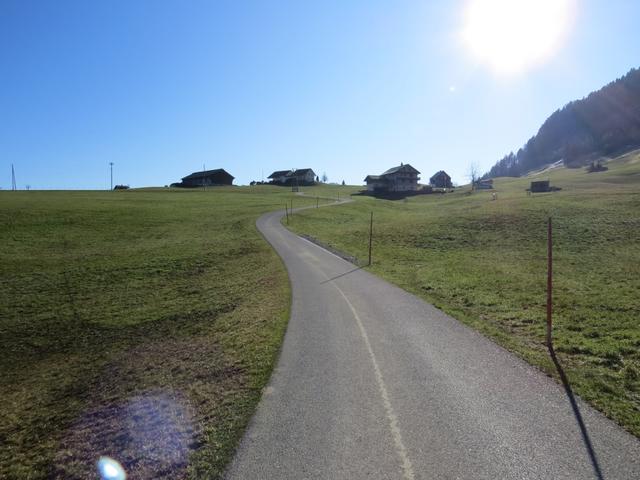 auf der Alpstrasse wandern wir taleinwärts ins Gross-Runs-Tal