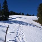 ...bevor wir auf grosse Altschneefelder treffen