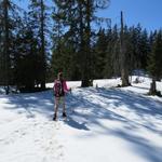 ...wandern wir bei traumhaften Wetter...