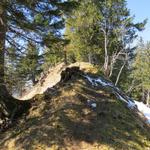 über den weiterhin schmalen Grat geht es mühelos weiter