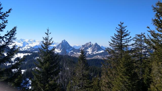 Blick zu den beiden Mythen und zum Haggenspitzli