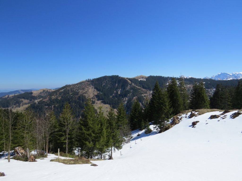 auf der gegenüberliegenden Talseite des Grossen Runs sehen wir die Gipfel, die wir bereits hinter uns gelassen haben