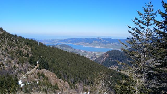hinunter zum Sihlsee