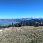 schönes Breitbildfoto aufgenommen auf dem Chli Amslen